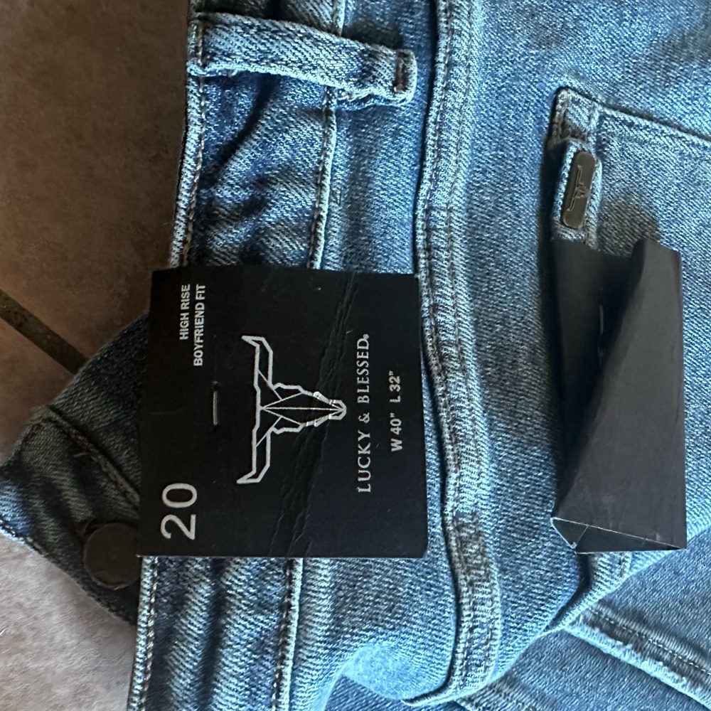Lucky & Blessed Blue Denim Jeans